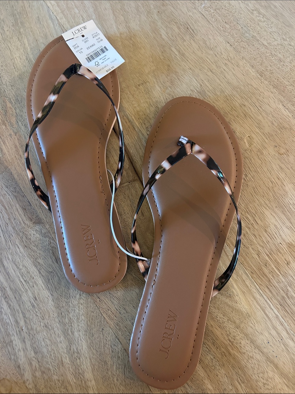J. Crew Factory Women's Tortoiseshell Flip Flop